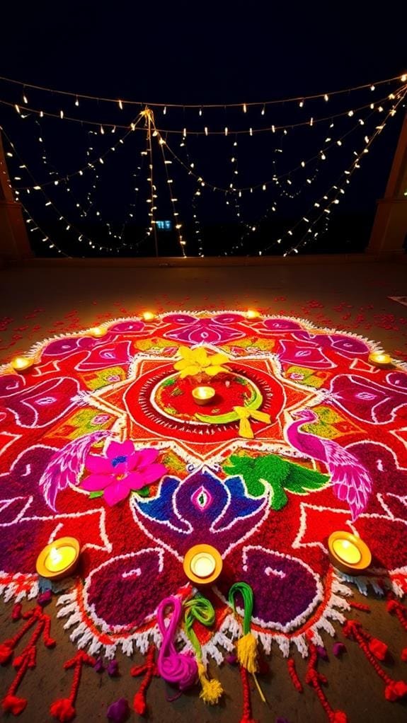 celebration of colorful patterns