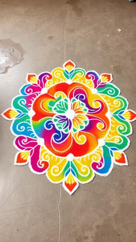 colorful whirling patterns