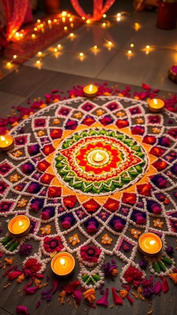 spiral pattern holiday decor